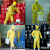 防酸碱工作服轻型防化服防护服危险品运输化学实验室喷农药喷漆 黄色（增强型化学防护服）+面罩 XXXL