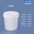 铁提手工业级水桶塑料桶密封桶油漆桶油墨桶胶桶桶小桶大桶机油桶带盖带提手铁提手 10L-白色无盖（铁提手款）