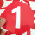 海斯迪克 PVC号码贴 数字贴纸编号选手号序号 10cm大号贴纸 1到48(一组) H-225