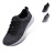 斯凯奇（Skechers）休闲鞋 男士网布低帮舒适绑带 52883-BKW 黑色 39.5