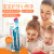 康贝儿童牙刷6-9月1 2 3岁宝宝婴儿口腔清洁三段牙刷两只装 成长型牙刷step4(18个月+)蓝