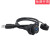 usb插座面板安装工业防水线USB座母座防水usb数据线0.1/0.5米 LU20-CA-U3-013（0.1米） A53 塑胶螺母