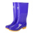 上海牌 301 女士高筒雨靴 防滑耐磨防水鞋时尚舒适PVC户外雨靴 可拆卸棉套 蓝色 蓝色 39码