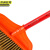 京洲实邦 （1把）棕色软毛 普通木杆塑料硬毛扫把单个环卫扫水户外扫帚头 JZSB-8006