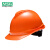 梅思安 MSA V-Gard500 ABS豪华有透气孔V型安全帽 附下颚带 超爱戴帽衬 工地施工建筑V型安全帽 橙色 1顶 可定制 IP