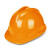 酷仕盾（KUSHIDUN）安全帽工地 ABS加厚防砸透气 工程工地建筑施工抗冲击 黄色 V形不透气款 