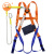 建设 高空安全带电工作业户外施工保险带腰带爬杆双背电力国标安全绳  防坠落安全带