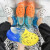 达诺旗（DANUOQI）椰子洞洞鞋男夏季雨天外穿防滑运动凉鞋ins潮沙滩鞋男童包头拖鞋 JF356白蓝色 36