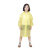 钢米 防暴雨随身携带轻便EVA非一次性连体雨衣 学生雨衣束口白色（10件)3540410
