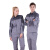 斯卡地尔（Scotoria）夏季工作服套装 分体式长袖工装舒适高棉 CVC1401 双灰色 L