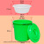 泔水干湿过滤分离带滤网垃圾桶大号厨房厨余茶水茶叶沥水潲水桶篮定制 绿色100K型沥水篮