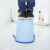 大号无盖厨房卧室客厅卫生间家用垃圾桶小号创意桌面桌上塑料纸篓 浅蓝16L(大号)