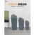 夹缝翻盖分类垃圾桶带盖大号商用餐饮大容量办公室垃圾箱北欧 蓝色 10升(带盖)投放标