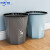 适用垃圾桶大号厨房厨余分类客厅创意宿舍厕所卧室卫生间马桶 中号（2个）蓝+灰