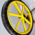 京文 建筑劳动车实心轮子板车斗车架子人力车钢工地手推车轮胎 18寸钢圈配橡塑实心胎送轴承