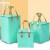 铝箔保温手提配送袋加厚隔热外卖袋 2个装绿蓝8寸单层30*30*20cm