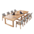 澎木实木会议桌椅组合培训桌现代简约小型会议桌配套实木靠背椅