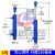 50缸径液压油缸双向液压缸升降式油顶3吨小型液压缸液压顶千斤顶 50150实心电镀