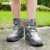 安赛瑞 防雨鞋套 双层鞋底 耐磨防滑靴套 茶黑 2XL 适合43-45 3G00398