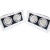定制led射灯双头筒灯cob斗胆灯单头三头嵌入式商用方形格栅豆胆天 银壳 COB单头30W斗胆灯 孔16-17