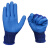 盛港浸胶线手套 加厚防滑耐磨防油工地干活劳保手套 蓝色300双装SGA688
