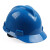 梅思安MSA标准型安全帽10172904 V型(蓝色)顶部无透气孔)  单位：顶