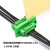 穿墙式免焊式接线端子15EDGWC-3.81mm 2-24P对插面板固定绿色端子 20P整套【1只】