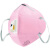 3M 9501C KN95 耳戴式带呼吸阀自吸过滤式防颗粒物呼吸器 口罩粉色 3只/包