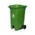 特厚脚踏户外垃圾分类垃圾桶大号环卫商用小区脚踩公共场合物业箱 100升分类脚踏桶可回收物