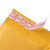 玛仕福 黄色牛皮纸气泡袋服装包装袋气泡膜加厚快递泡沫袋气泡信封袋11*13+4cm(100个)