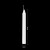 久臻 ZYJ33 应急照明蜡烛 直杆长蜡烛 停电应急照明蜡烛十支装  白色 1.8x18cm