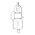 兰诗（LAUTEE）WAS178 实验室高硼硅玻璃气液分离器  A款（上口10mm螺纹口） 