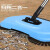 扫地机手推扫地机吸尘器家用扫把扫帚平板扫把多功能组合扫把拖把 扫拖一体机天空蓝共4块布