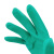 海斯迪克 丁腈手套绿色 厨房防水防滑工业工作劳保手套 M码