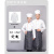 谋福（CNMF）食堂厨师工作服 厨师服 短袖白色+围裙2XL