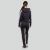 阿迪达斯（Adidas）女装运动套装黑色2023春夏新款休闲连帽开衫上衣慢跑长 黑色 M