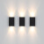 灯典（DENG DIAN）现代户外壁灯LED墙灯外墙上下射灯室外灯阳台灯别墅花园简约防水墙壁灯2021 2w 3000K IP54