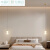 欧洲品质卧室床头升降可个性奶油风网红吊灯糖葫芦沙发背景墙轻奢 金色款2头10CM 原装D光源