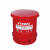 西斯贝尔（SYSBEL）WA8109300 红色防火垃圾桶 可燃物防爆垃圾桶10加仑脚踏式化学品溶剂UL标准桶 10加仑 