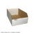 40货架收纳纸盒 汽配零件分类盒 超市展示纸箱仓储箱子白色整理盒 五层特硬BE瓦 38261510前后折