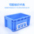 欧曼 周转箱物流箱塑料箱收纳储物箱物流筐加厚EU箱600*400*170MM蓝色 不含盖