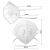 千惠侬定制FFP3口罩6层防护性颗粒物工业粉尘欧盟标准CE认证 头戴式无阀50只/盒 均码