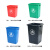 宽选工品 塑料摇盖大号垃圾桶 户外环卫加厚分类垃圾箱 商用办公室物业学校垃圾桶 规格:绿色 60L加厚无盖