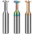定制适用T型刀钨钢合金涂层T型槽铣刀铝用钢用T形刀1 1.5 2 3 4 6 8 10MM 58度钢用-4.0MM-（刃高0.3-3.9） 备