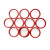 硕达建联 O型圈 红色密封耐高温管道仪表机硅胶圈 单位 件 19*1.5mm(100个） 