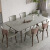 富丽恒实木岩板餐桌现代简约小户型长方形客厅饭桌餐桌椅组合意式西餐桌 单餐桌+蝴蝶椅6把 4m 1.4m