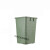 户外垃圾桶内桶果皮箱内胆不锈钢镀锌方桶玻璃钢铁皮内筒圆形 橡塑方桶25*30*43cm