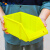 固乡货架零件盒分类螺丝收纳盒元件五金配件工具箱（斜口盒黄色R3号320×200×140MM）
