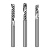 褚岳 进口单刃螺旋铣刀3.175铝用PVC亚克力铣刀钨钢右旋广告雕刻机刀具 3.175X25X3.175 