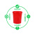 大垃圾桶大号黑色红色环卫黄色绿色厨房户外有盖特大号商用带盖 绿色60K有盖